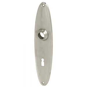 Plaque longue | nickelée mat | ovale, forme ronde pour ensembles de portes | Ventano